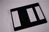 PLEXI (HxL=253x178 hxl=220x170) avec PICTO pour AFFICHEUR FOCUS AMBRE
