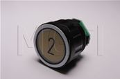 BOUTON D2 LUMINEUX VERT symbole 2