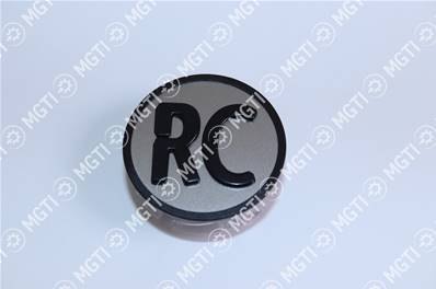 TOUCHE RONDE KSS SYMBOLE RC (noir sur fond gris) Niveau Principal