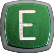 PASTILLE RELIEF BOUTON "M" SYMBOLE 'E'