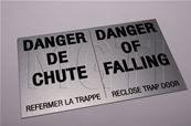 PLAQUE  "DANGER TRAPPE"