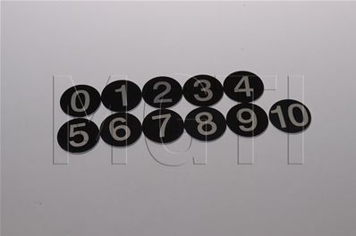 "PASTILLE ALU ""O"" -> ""10"" (JEU)"