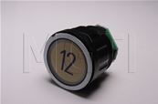 BOUTON D2 LUMINEUX VERT symbole 12