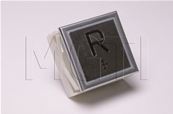 BOUTON POUSSOIR SMC-BST 'R' + braille lumineux Bleu