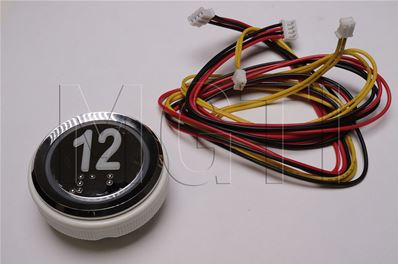 BOUTON MG530 LUM VERT 24V SYMBOLE 12> FIN DE STOCK