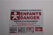 AFFICHETTE "ENFANTS DANGER"