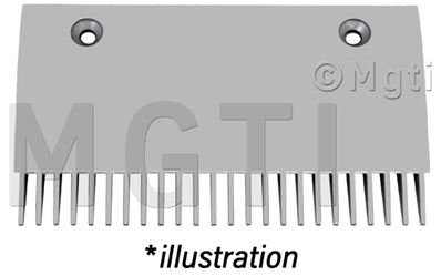 PEIGNE ALU 'EUROPEEN' GAUCHE NOUV MODELE 20 DENTS Lg=202.5