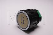 BOUTON D2 LUMINEUX VERT symbole 5