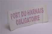 PLAQUE PORT DE HARNAIS OBLI  >fin de stock