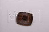 PLAQUE POUSSEE P.BOUTON "M" P.PLASTROM EPAISSEUR 3mm