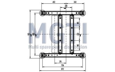 CHASSIS STANDARD SANS DEFLEX POUR  M65-M73-M73H-M75-M75H *