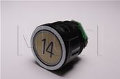 BOUTON D2 LUMINEUX VERT symbole 14