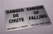 PLAQUE  "DANGER TRAPPE"