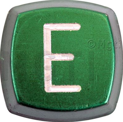 PASTILLE RELIEF BOUTON "M" SYMBOLE 'E'