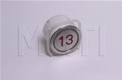 BOUTON MG21G (rond,inox brossé)LUM ROUGE 24V symbole 13