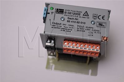 ALIM 'B0212002' 24Vdc 10A 320VA TCM Isostop16M-25M-60API