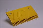 PEIGNE ALU JAUNE 107/199 Lg 200mm, 22 Dents