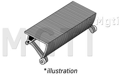 MARCHE 4 PI -35° LG 1000mm REMPLACE LES MARCHES TYPE 101-102