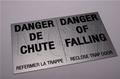 PLAQUE  "DANGER TRAPPE"