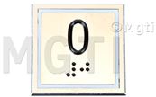 BOUTON POUSSOIR SMC-BST '0' + braille lumineux Bleu