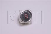 BOUTON MG21G (rond, inox brossé) LUM ROUGE 24V symbole 9