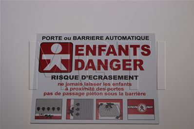 AFFICHETTE "ENFANTS DANGER"