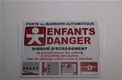 AFFICHETTE "ENFANTS DANGER"